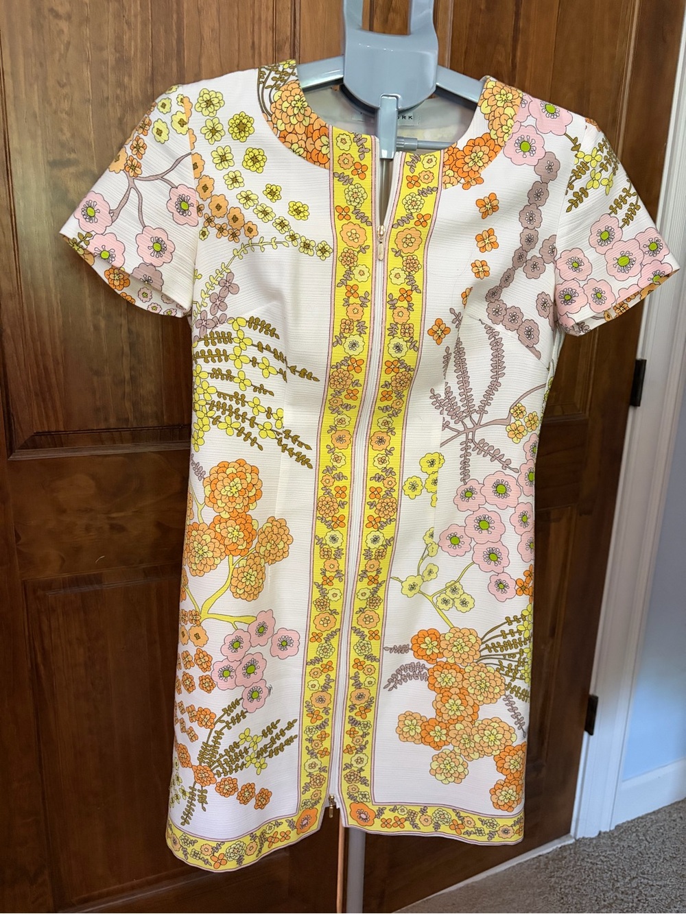 Trina Turk Floral Arboretum  Zip Dress